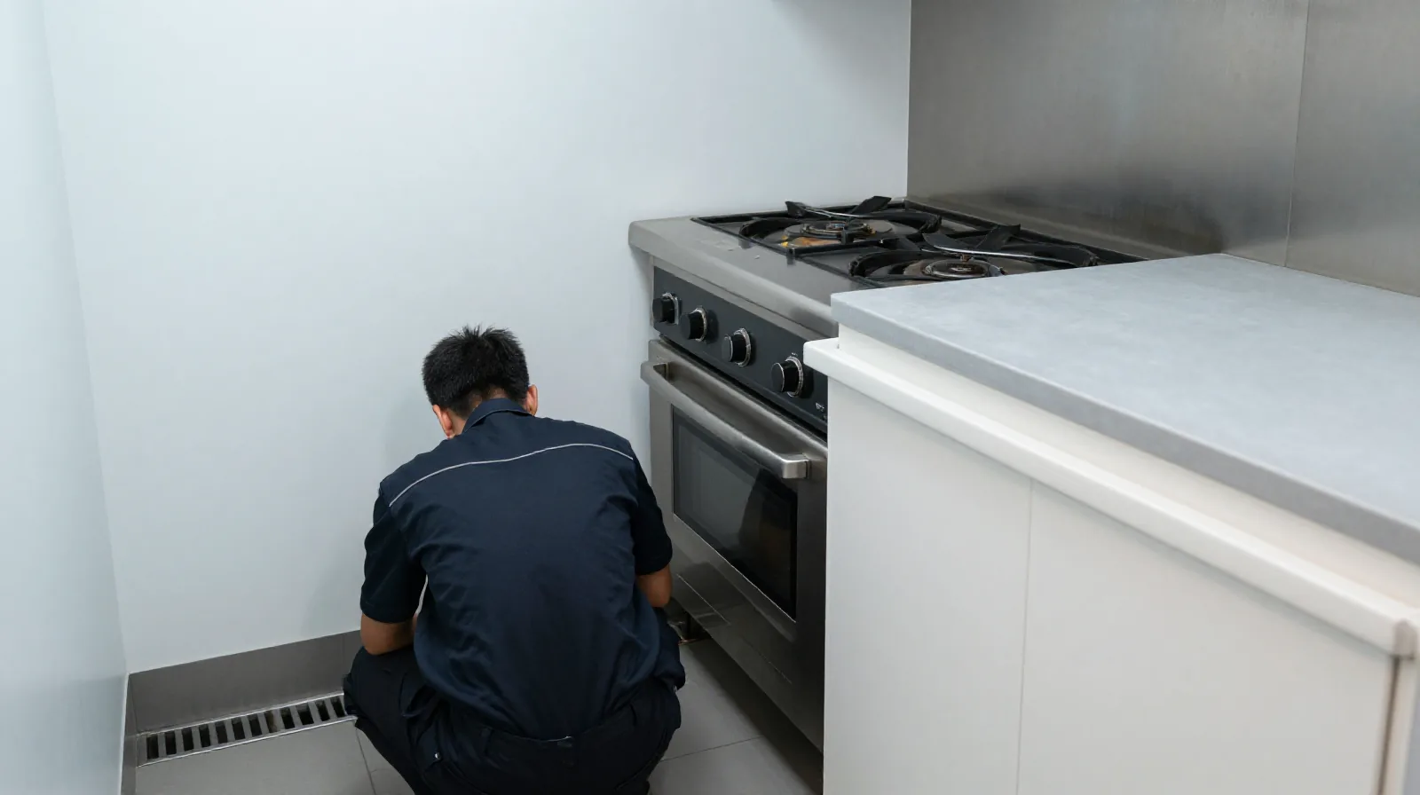 60㎡ 烧腊店：四次上门，每次都对同一条缝动手
